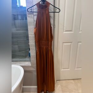 Ramy Brook High Low Dress in Chestnut SZ Small
